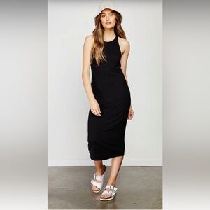 Gentle Fawn Classic Black Midi Dress